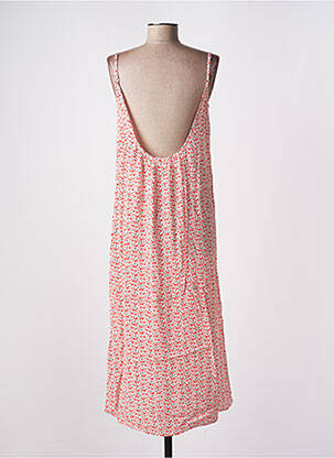 Robe longue manches bretelles ajustables manches longues rouge C'EST BEAU LA VIE femme