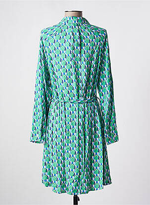 Robe mi-longue manches longues manches longues vert C'EST BEAU LA VIE femme