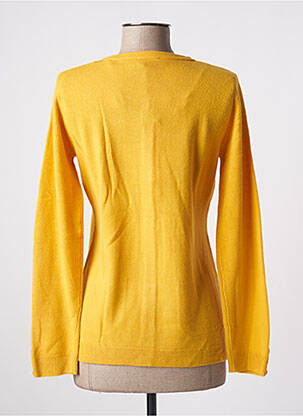 Gilet manches longues stretch jaune FELINO femme