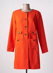 Manteau long orange RENATTO BENE pour femme seconde vue