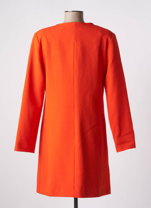 Manteau long orange RENATTO BENE pour femme