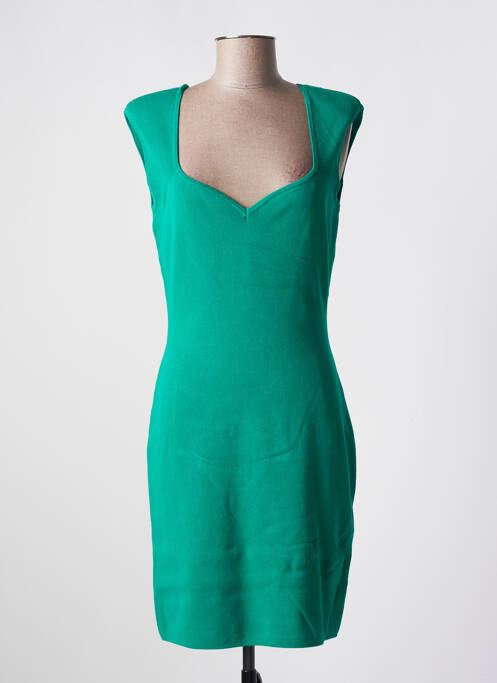 Robe mi-longue vert MORGAN pour femme