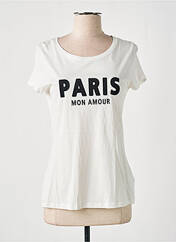 T-shirt blanc MORGAN pour femme seconde vue