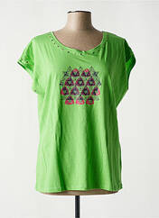 T-shirt vert FELINO pour femme seconde vue