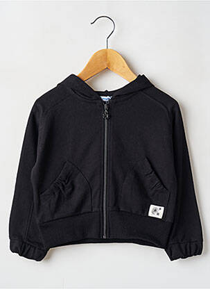 Veste casual col rond noir MAYORAL fille