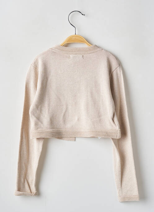 Gilet manches longues beige MAYORAL pour fille