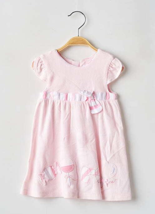 Robe mi-longue rose MAYORAL pour fille