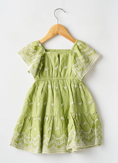 Robe mi-longue vert MAYORAL pour fille