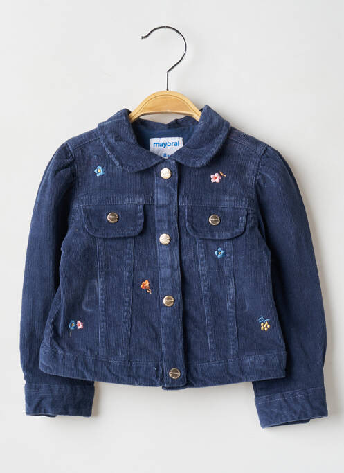 Veste casual bleu MAYORAL pour fille