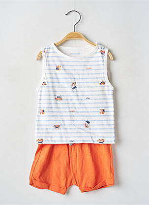 Ensemble short tissage jersey orange MAYORAL garcon