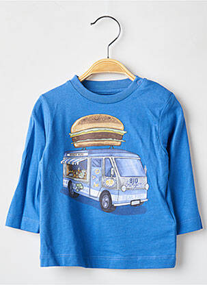T-shirt manches longues manches longues bleu MAYORAL garçon