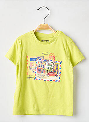 T-shirt stretch manches courtes vert MAYORAL garçon