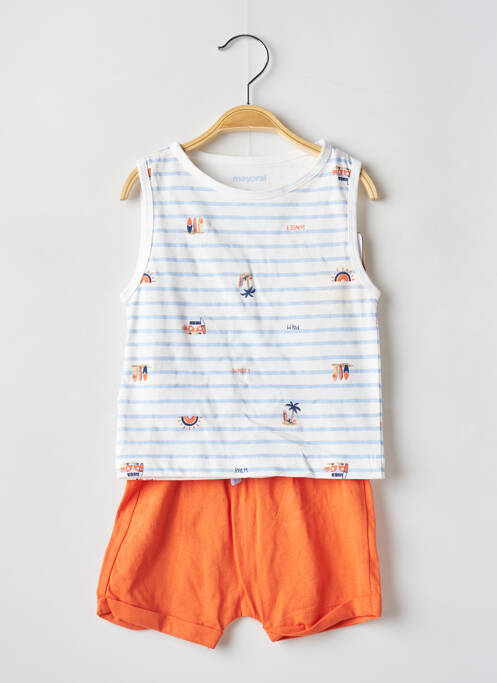Ensemble short orange MAYORAL pour garçon