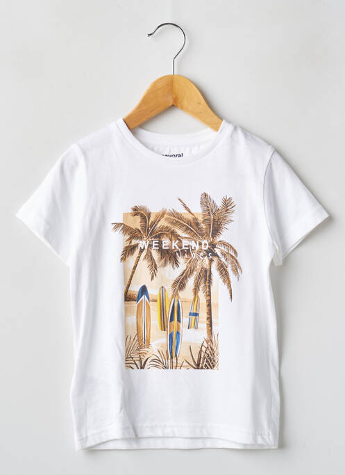 T-shirt blanc MAYORAL pour garçon