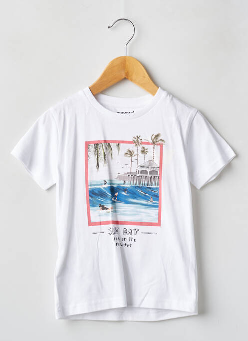 T-shirt blanc MAYORAL pour garçon