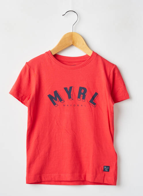 T-shirt rouge MAYORAL pour garçon