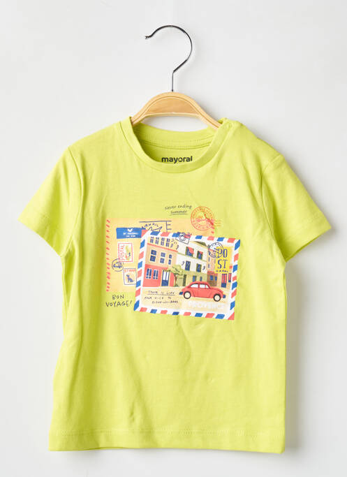 T-shirt vert MAYORAL pour garçon