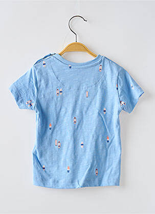 T-shirt stretch manches courtes bleu MAYORAL garçon