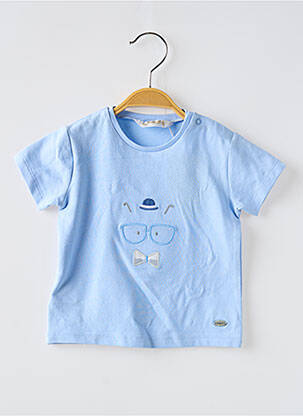 T-shirt stretch manches courtes bleu MAYORAL garçon