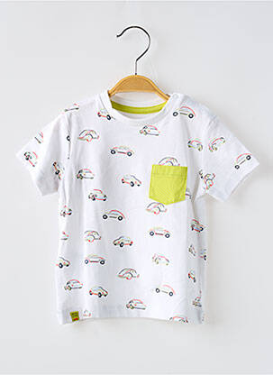 T-shirt stretch manches courtes blanc MAYORAL garçon