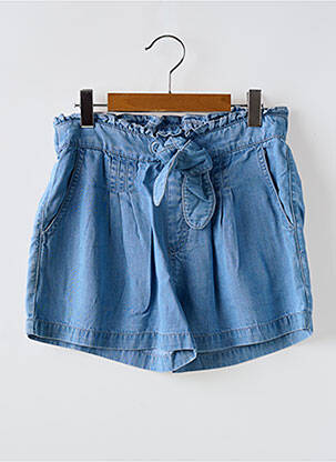 Short tissage denim taille ajustable bleu MAYORAL fille