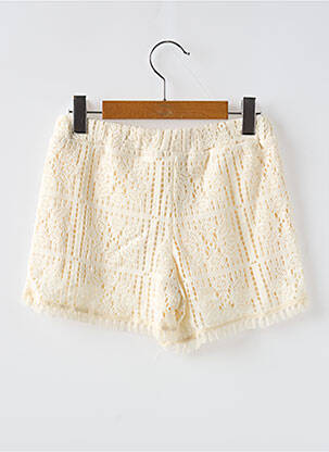 Short fermeture liens à nouer taille élastique beige MAYORAL fille