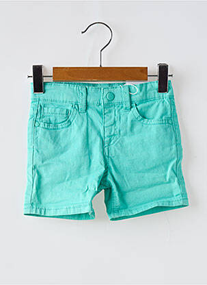 Short tissage popeline taille ajustable bleu MAYORAL garçon