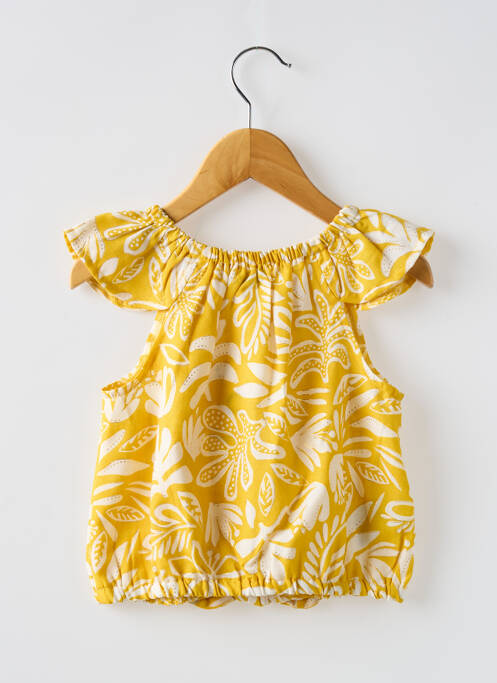 Blouse manches courtes manches courtes jaune MAYORAL fille