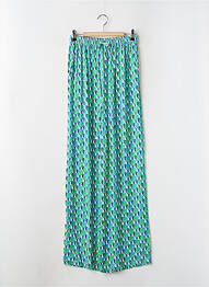 Pantalon large coupe fluide vert C'EST BEAU LA VIE femme