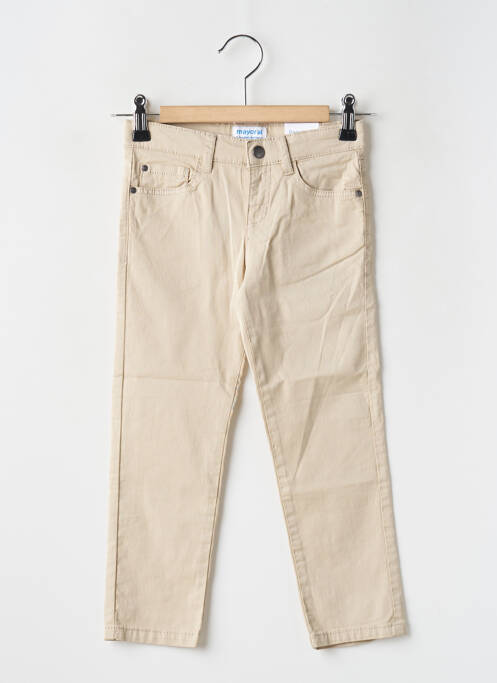 Pantalon slim beige MAYORAL pour garçon