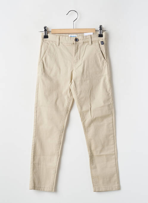 Pantalon slim beige MAYORAL pour garçon