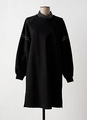 Robe mi-longue manches longues manches longues noir LOLA CASADEMUNT femme