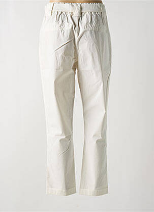 Pantalon droit stretch taille haute blanc SUMMUM femme