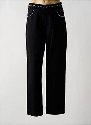 Jeans coupe droite taille haute taille haute noir DIXIE femme