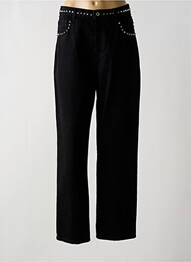 Jeans coupe droite taille haute taille haute noir DIXIE femme