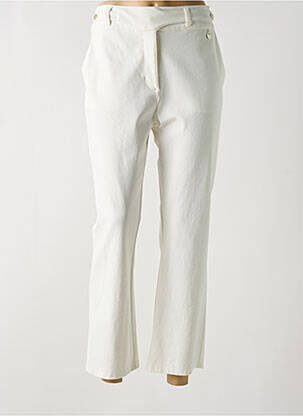 Pantalon 7/8 taille haute taille haute blanc LOLA CASADEMUNT femme