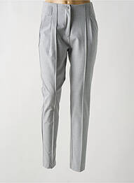 Pantalon slim stretch taille haute gris SUMMUM femme