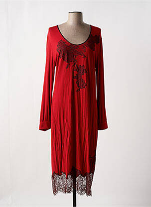 Chemise de nuit rouge MARJOLAINE pour femme