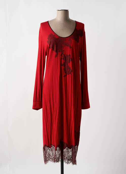 Chemise de nuit rouge MARJOLAINE pour femme