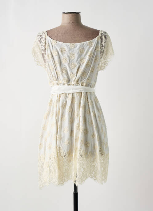 Robe courte beige MARJOLAINE pour femme