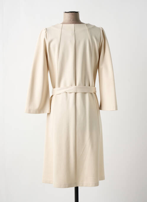 Robe mi-longue beige SUMMUM pour femme