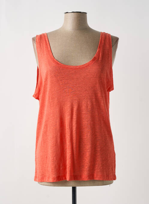 Top orange JARDIN PRIVÉ pour femme