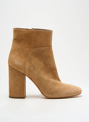 Bottines/boots nubuck talon de 7 à 9cm beige TWINSET femme