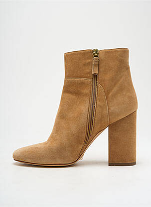 Bottines/boots nubuck talon de 7 à 9cm beige TWINSET femme