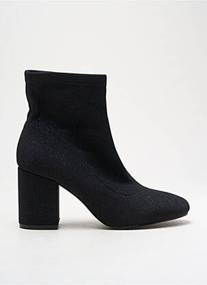 Bottines/boots tissage satiné talon de 4 à 6cm noir GIOSEPPO femme