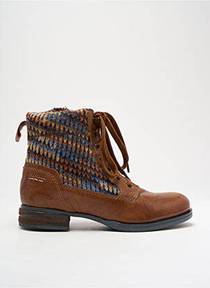 Bottines/boots fourrée talon plat jusqu'à 3cm marron JOSEF SEIBEL femme