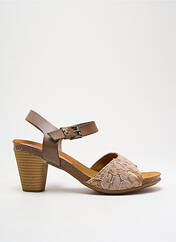 Sandales/Nu pieds marron BUNKER pour femme seconde vue