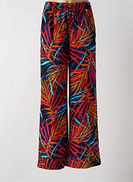 Pantalon large tissage crêpe taille haute noir MY TWIN femme