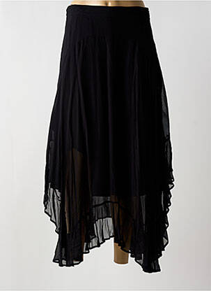 Jupe longue coupe asymétrique noir TWINSET femme
