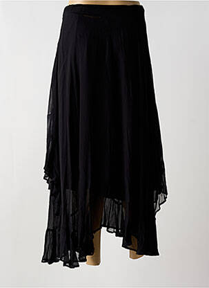 Jupe longue coupe asymétrique noir TWINSET femme